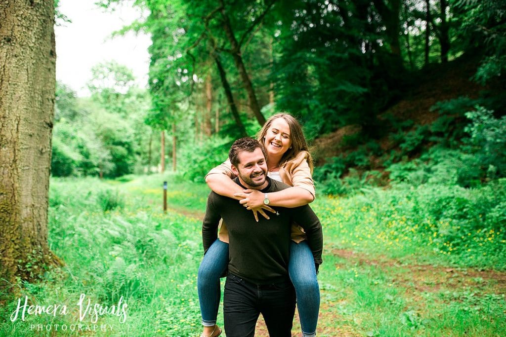 Drumlanrig castle piggy back engagement pictures