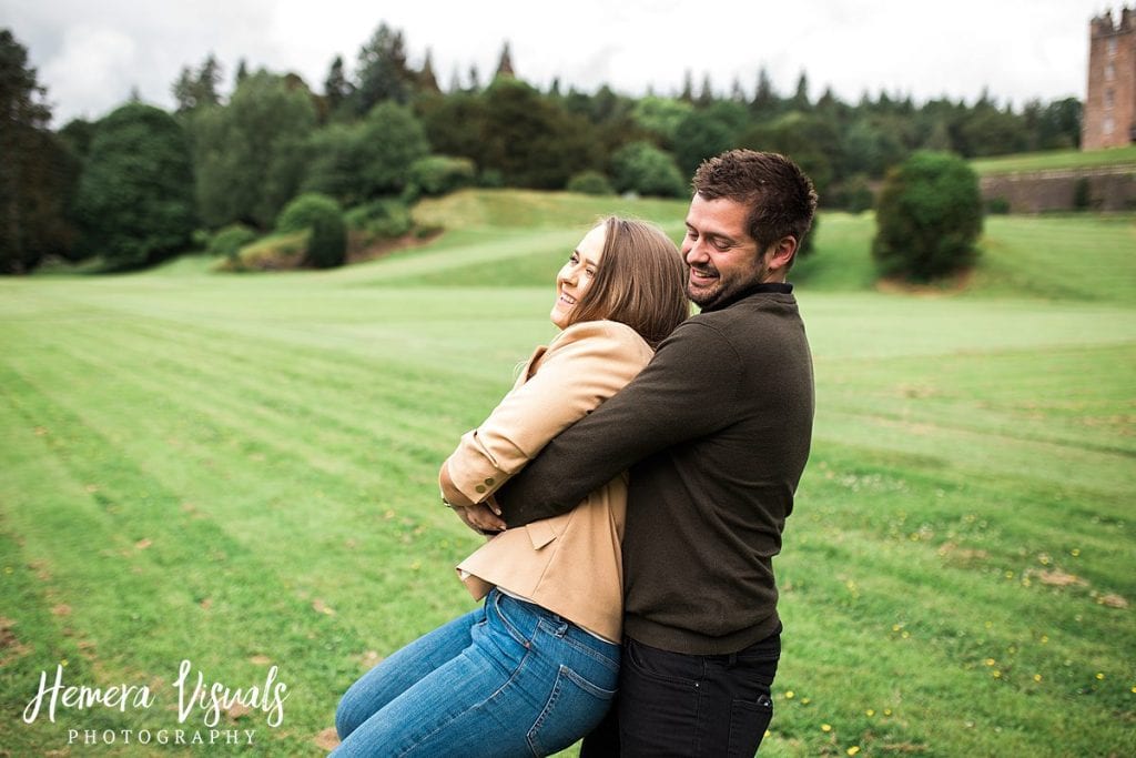 photography engagement shoot Drumlanrig castle