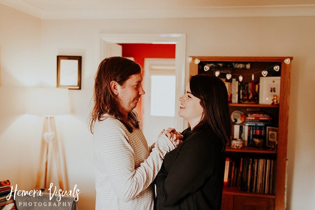 Dumfries Home engagement shoot Couple