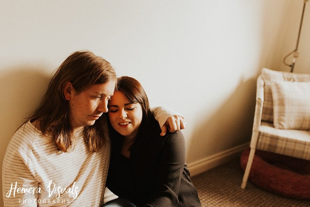 Dumfries Home engagement shoot Couple