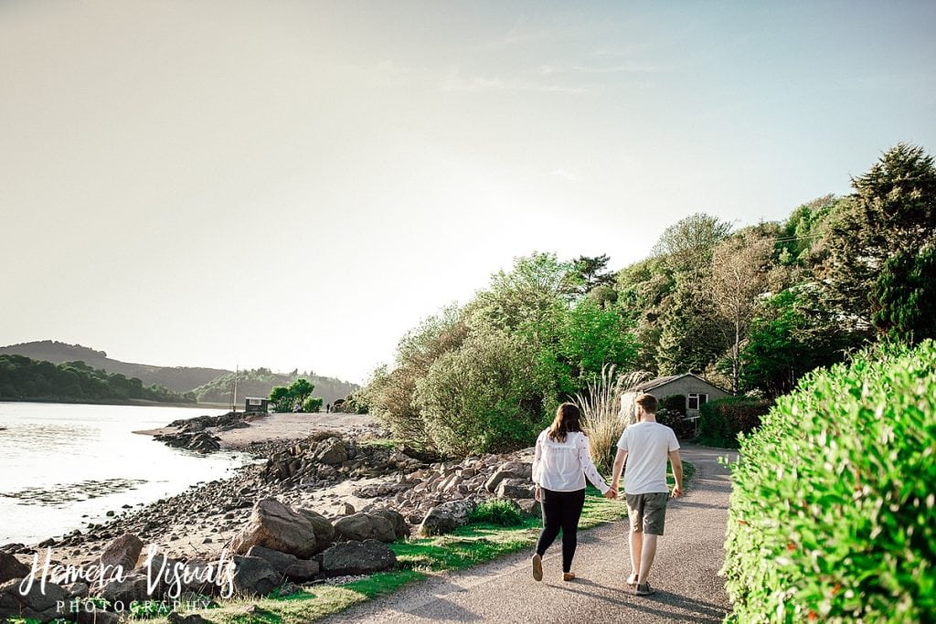 kippford dumfries walking engagement photography