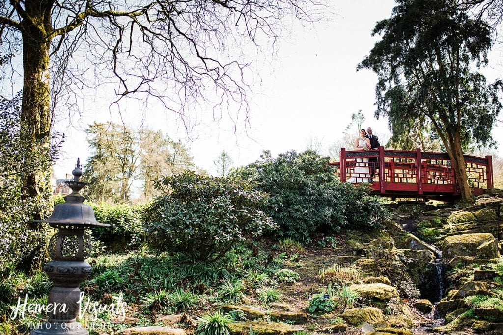 Threave gardens wedding oriental bridge