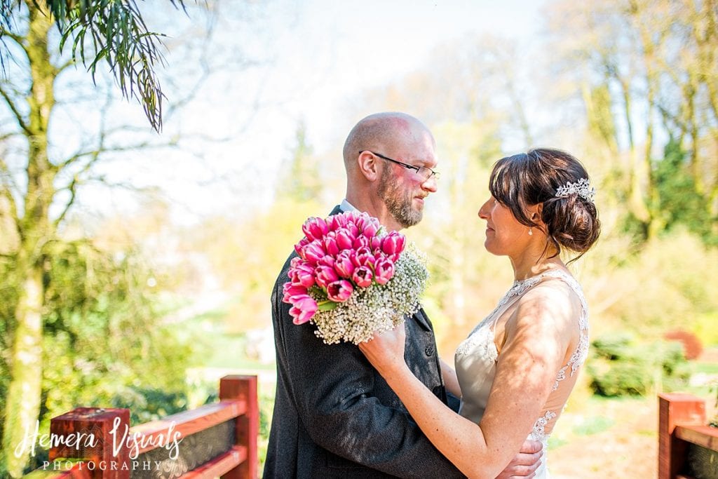 Threave gardens wedding bride groom dumfries